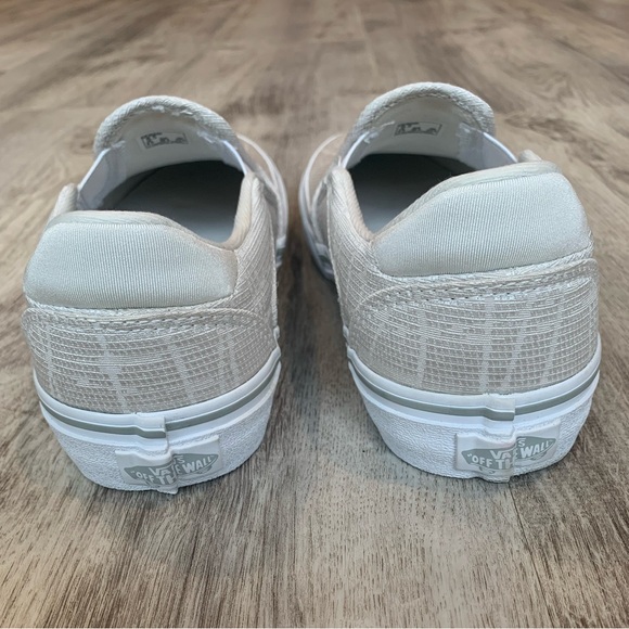 Women’s VANS Asher Slip-On Canvas Shoes - neutral Cream color - Picture 8 of 11